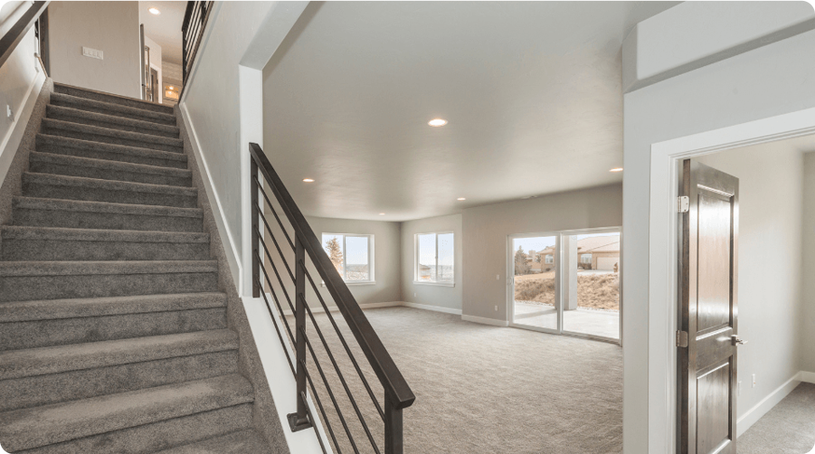 Finished basement renovation