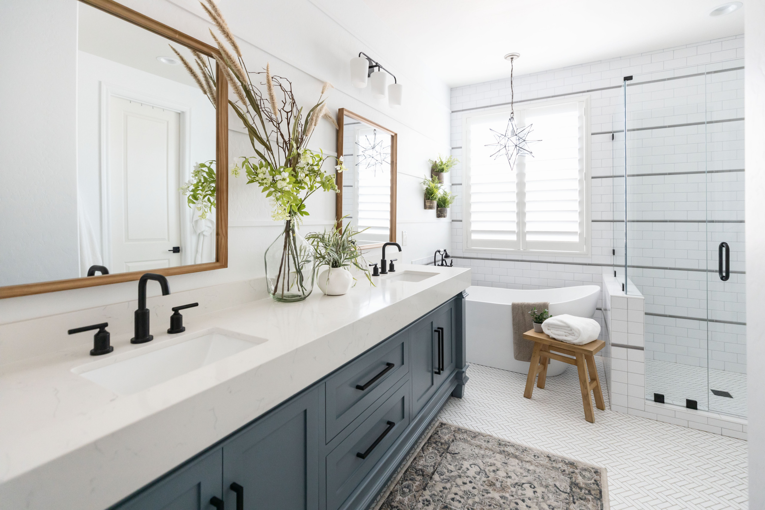 Modern bathroom renovation
